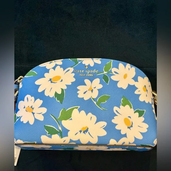 kate spade Blue Floral Daisy Crossbody Bag NWT - Picture 1 of 6